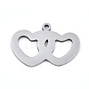 Non-Tarnish Valentine's Day 201 Stainless Steel Charms STAS-S081-078-2