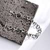 Tarnish Resistant 304 Stainless Steel Cable Chain Bracelets BJEW-P237-08P-3