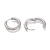 201 Stainless Steel Huggie Hoop Earrings EJEW-L256-05D-P-3