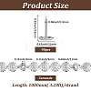 5Bags Flower Iron Decoration Strip FIND-GF0008-41A-P-2