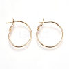 Brass Hoop Earrings EJEW-P160-03G-NF-1