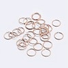 925 Sterling Silver Saw Cut Open Jump Rings STER-F036-02RG-0.8x4mm-1