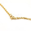 Fashionable 304 Stainless Steel Cable Chain Necklace Making X-STAS-A028-N081G-3