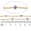 304 Stainless Steel Enamel Link Chains AJEW-Z028-09G-02-2