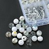 375Pcs 15 Styles Acrylic Beads MACR-YW0002-59C-2