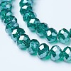 Electroplate Glass Beads Strands X-EGLA-A034-T6mm-A18-3