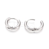 Tarnish Resistant 202 Stainless Steel Huggie Hoop Earrings A-EJEW-F111B-13mm-P-3