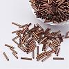 Glass Bugle Beads SEED-E001-6mm-81#-1