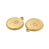 Ion Plating(IP) 304 Stainless Steel Pendants Rhinestone Settings STAS-B032-09G-3