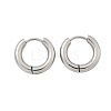 Tarnish Resistant 304 Stainless Steel Huggie Hoop Earrings X-EJEW-F111-16mm-P-2