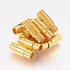 Brass Locking Tube Magnetic Clasps MC078-G-1