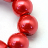 Baking Paint Pearlized Glass Pearl Round Bead Strands X-HY-Q003-10mm-74-3