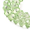 Transparent Baking Paint Glass Beads Strands DGLA-A034-T8mm-D11-3