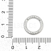 Brass Micro Pave Cubic Zirconia Twister Clasp KK-G522-16P-3