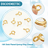 DICOSMETIC 40Pcs Brass Spring Ring Clasps KK-DC0001-54-4