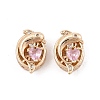 Rack Plating Brass Micro Pave Cubic Zirconia Beads KK-F879-01G-01-1