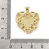 Brass Micro Pave Cubic Zirconia Shell Pendants KK-D328-27G-B-3