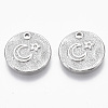 Brass Micro Pave Cubic Zirconia Charms KK-R130-011P-NF-1