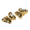 Brass Micro Pave Clear Cubic Zirconia Pendant ZIRC-P079-B02-18-3