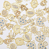 DICOSMETIC 48Pcs 8 Styles Rack Plating Alloy Charms FIND-DC0002-78-3