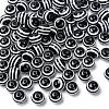 Round Striped Resin Beads RESI-R158-10mm-11-1