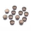 Brass Lace Edge Bezel Cups KK-C1764-3-AB-1