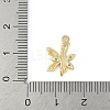 Brass Crystal Rhinestone Letter Links Connector Charms KK-S395-06G-K-3