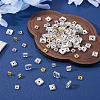 200Pcs 5 Styles Brass Rhinestone Spacer Beads KK-TA0003-39-5
