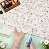 Flower Pattern Cotton Fabric DIY-WH0504-985E-3