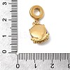 304 Stainless Steel Cat Eye European Dangle Charms STAS-D153-20A-G-3
