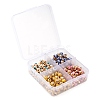 200Pcs 4 Colors Alloy Enamel Beads ENAM-LS0001-82-7