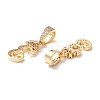 Eco-Friendly Brass Micro Pave Cubic Zirconia Pendants KK-K265-01G-E-2