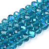 Electroplate Glass Beads Strands EGLA-A034-T10mm-L25-1