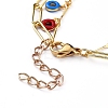 Brass Enamel Double Layer Necklaces NJEW-JN02831-04-3