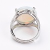 Adjustable Opalite Finger Rings X-RJEW-F075-01P-3