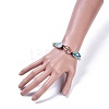 Printed Cowrie Shell Bead Bracelets BJEW-JB04276-5