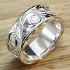 Sculptured Vine Pattern Brass Finger Rings for Women FS-WGD177A-04-2