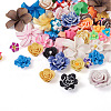 80pcs 8 styles Handmade Polymer Clay 3D Flower Plumeria Beads CLAY-TA0001-14-2