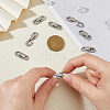 8Pcs Stainless Steel Fold Over Clasps STAS-FH0002-28-3