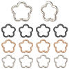 18Pcs 3 Colors Alloy Spring Gate Rings FIND-SC0019-03B-6