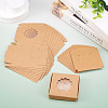 Square Kraft Paper Jewelry Storage Boxes CON-TAC0001-04A-7