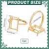 1Pc Adjustable 925 Sterling Silver Rectangle Ring Component STER-BC0003-67G-2