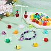 36Pcs 9 Colors Resin Imitation Vegetable Pendants RESI-SC0003-13-4