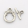 Tibetan Style Alloy Ring Toggle Clasps PALLOY-J471-24AS-1
