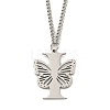 201 Stainless Steel Necklaces NJEW-Q336-01I-P-1