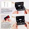 Acrylic Wall-Mounted Adhesive Camera Display Shelf with Iron Screw ODIS-WH0002-86A-3