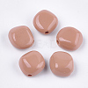 Opaque Acrylic Beads X-MACR-T025-02E-1