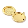 Rack Plating Brass Locket Pendants X-KK-K277-06G-2