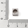 Tarnish Resistant 201 Stainless Steel European Beads STAS-M058-01U-P-3