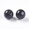 Natural Black Onyx Beads G-K275-13-6mm-1